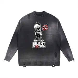 Og Mute Distressed Ripped Crewneck sweater