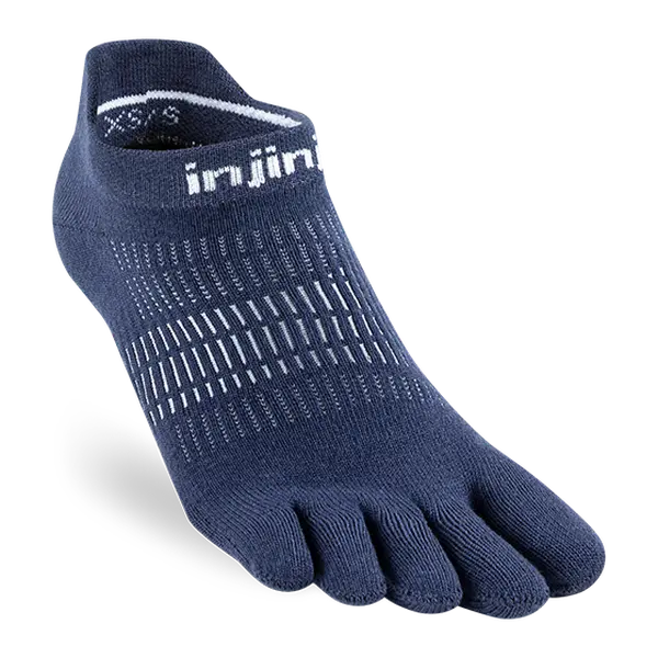 Injinji Women's Run Lightweight No-Show Ultra-Thin Cushioning in Navy
