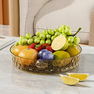 360° Rotatable Fruit Basket, 1 Count Fruit & Vegetable Storage Basket, Multipurpose Fruit Plate, Kitchen & Bathroom Storage Organizer, Bathroom Storage Rack