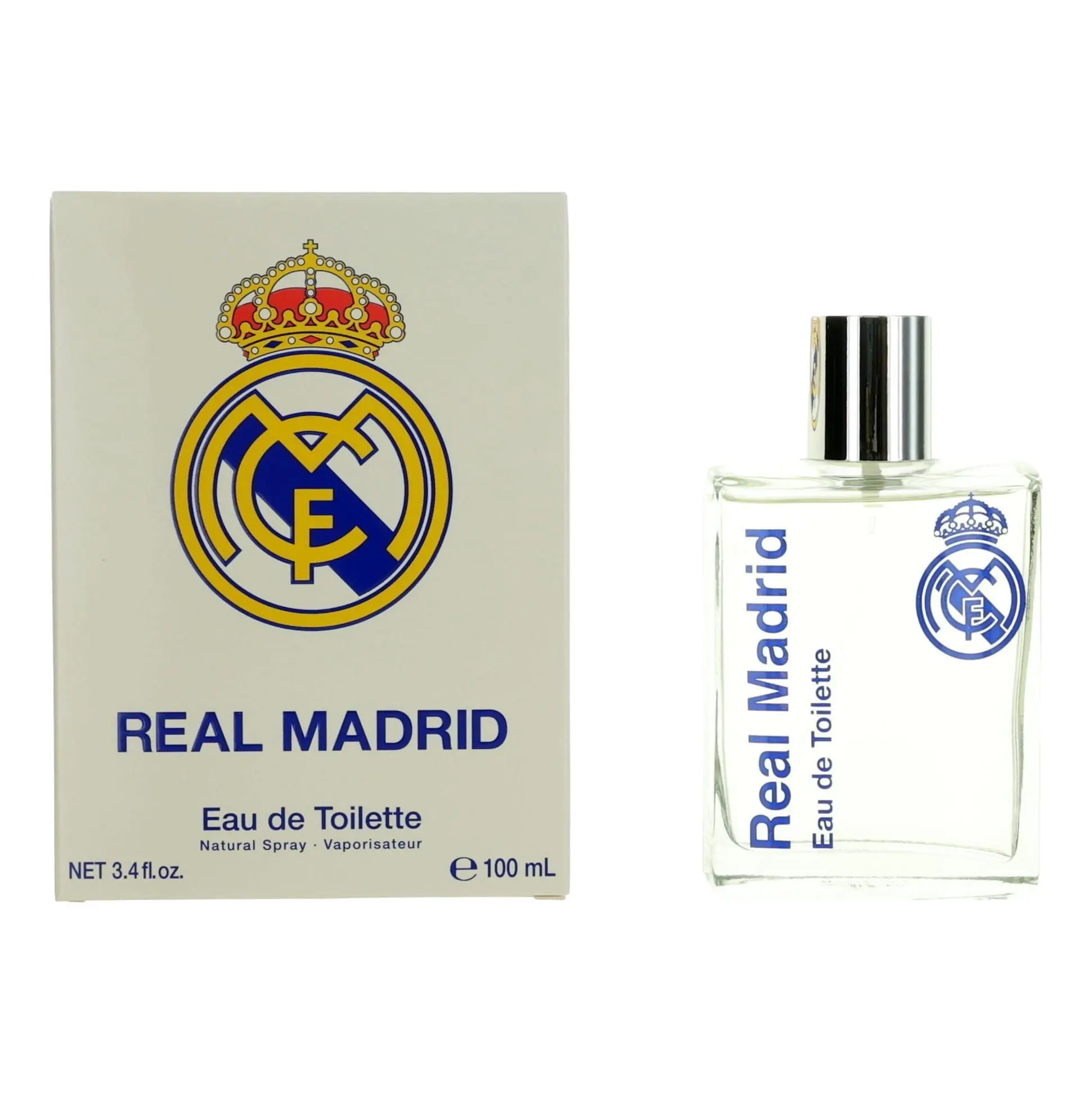 FC Real Madrid Floral Eau De Toilette Spray for Men - 3.4 oz by Air-Val International