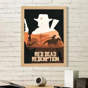 Red Dead Redemption 2 John Marston Silhouette - POSTER NO FRAME