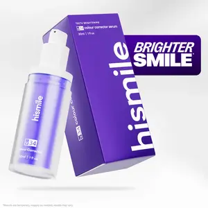 [Kim Kardashian Recommended] Hismile V34 Colour Corrector - Purple Toothpaste, Tooth Stain Concealer, Temporary Brightening Brightener, Colour Correcting Oral Care Product