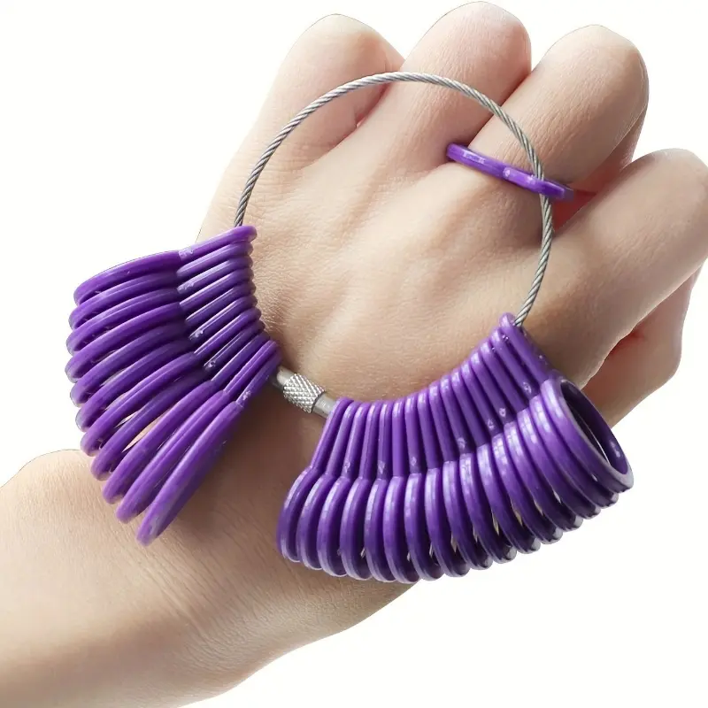 Ring Sizer Finger Size Gauge Jewelry Measuring Tool Set Diy Rings Making Tools Of US Size 1-13 With Half Size And UK Size A-Z Jewellery