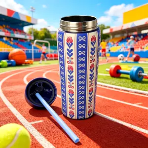 Blue Seal Water bottle 32oz, 945ML, freesip,with straw,heatpreservation time more than 24 hours, cold and hot watercan be insulated, can make coffee, frozen drinks,,exquisite workmanship, suitable for camping, work,indoor and Outdoor use.