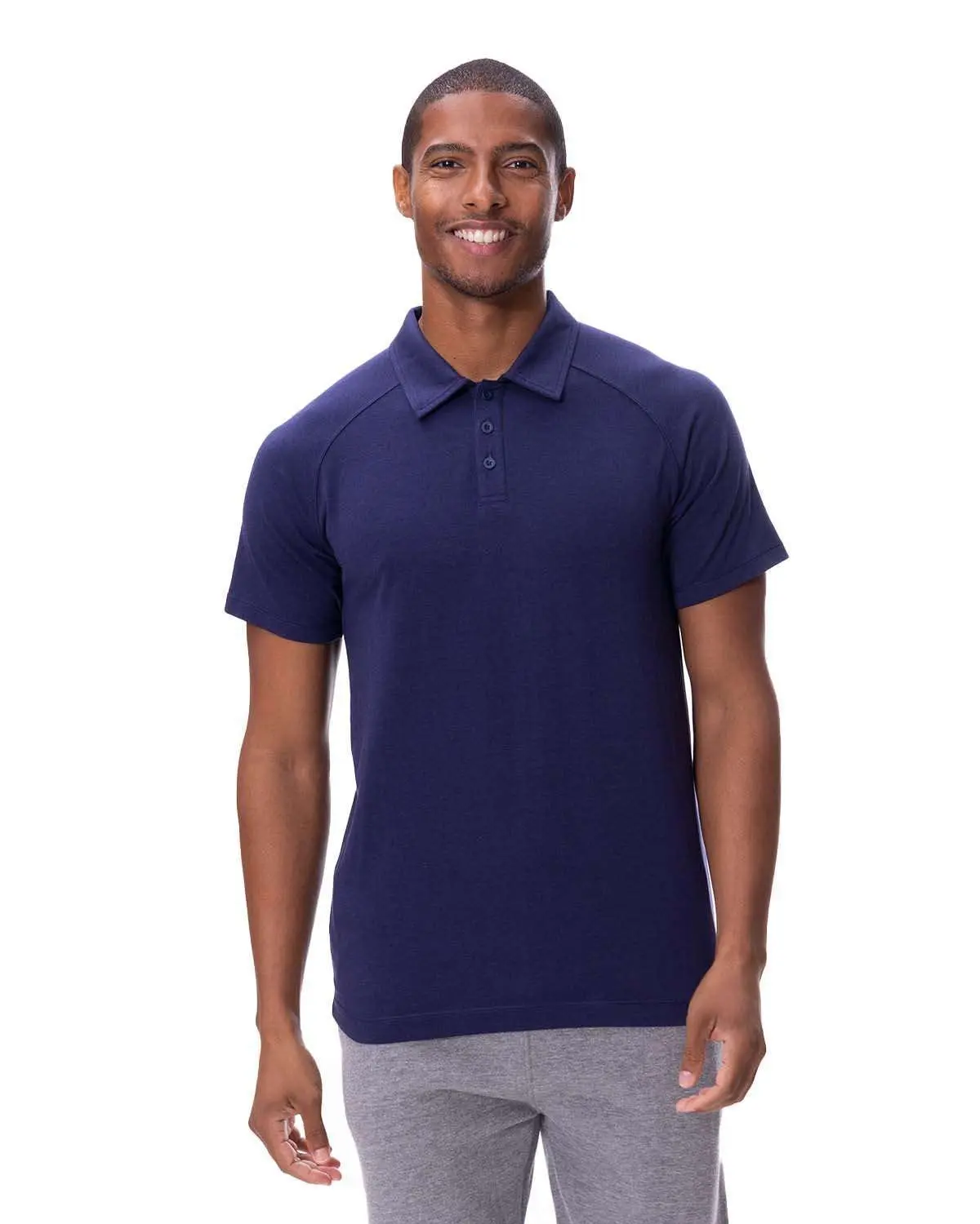 Threadfast Apparel Unisex Impact Shortsleeve Polo Shirt - 382PL Cotton-Spandex Plant-Based Fabric, Durable, Soft, Stylish, Relaxed-Fit, Tearaway Tag, Solid Plain Men's Casual Everyday Essential Top, Menswear