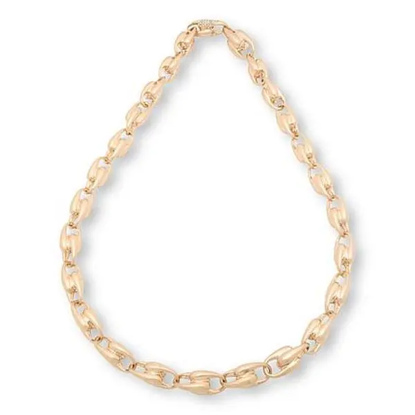 MarlaWynne 23" CZ-Accented Fancy Mariner Link Necklace