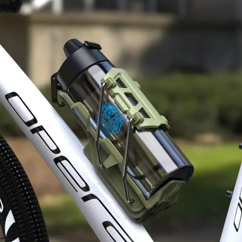 Self-Adjusting Cup Holder, 360° Rotatable Auto-Lock Self Adjusting Cup Holder, Bike Cups Holders Drink Holders, Adjustable Handlebar Crash Bar Mount Cups Cage for Cycling, Motorcycles