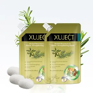 XUJECT Rosemary & Biotin Shampoo 300ml, Rosemary Biotin Hair Shampoo for Oily Roots, Botanical Scalp Care Shampoo for Thinning-Looking Hair, Lightweight Formula, Multi-Pack Options