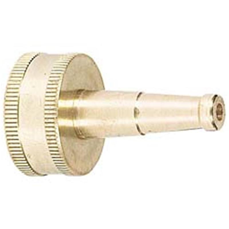 Orbit 58040N Brass Construction Sweeper Water Hose Nozzle - High-Impact Garden Sprayer, Wash Hose with Nozzle Watering Equipment for Gutters, Walkways, All Seasons Outdoor Cleaning, Carded Pack