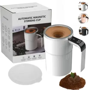 Automatic Coffee Stirring Cup, Luxury Magnetic Electric Mixer, 380ML Intelligent Temperature Display, Business Gift, Lazy Person's Dream