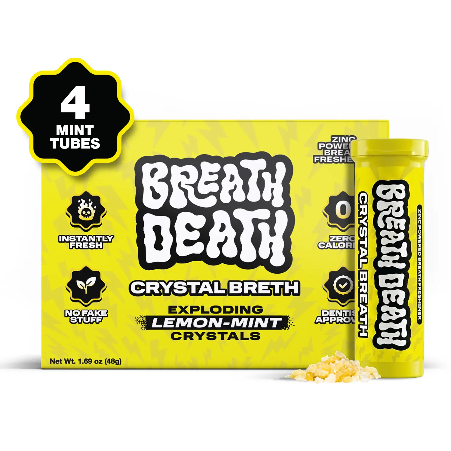 Exploding Blue Mints Breath Death | Crystal Breth: Lemon-Mint | Exploding Mint Crystals ...