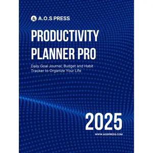 2025 Dated Productivity Planner Pro: Daily Goal Journal, Budget and Habit Tracker to Organize Your Life Hardcover – January 1, 2025