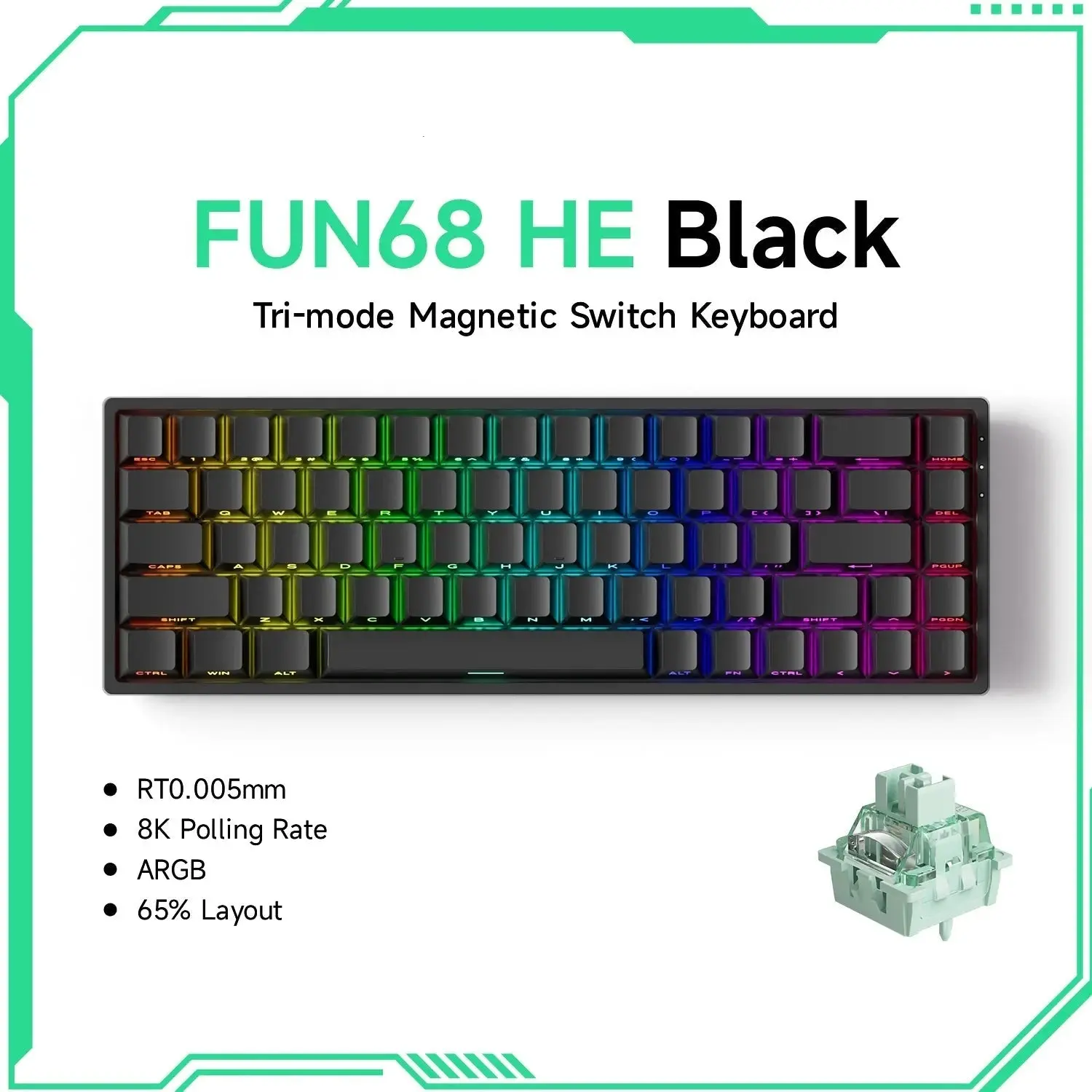 Magnetic Gaming Keyboard – Unparalleled Speed & Precision by Nic's Electronics