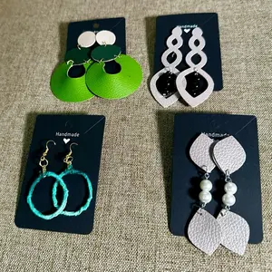 Infinite creations customs faux leather earrings
