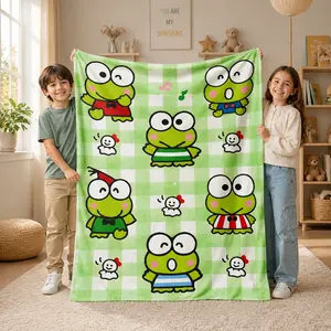 Cute Frog Blanket for Kids & Adults | Super Soft Plush Throw for Bed, Couch, Sofa & Travel | Cozy Green Frog Aesthetic Room Decor for Girls, Boys & Teens | Warm Lightweight Blanket for Sleeping, Gaming, Movie Nights & Gift Giving