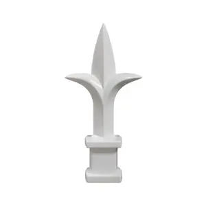 White Plastic 1/2" Trident Spear Finial Fence Topper for Wrought Iron Picket Fence 0.5" posts (Copy)