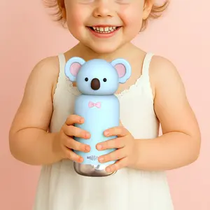 Zoofiesta Insulated Stainless Steel Tumbler with Detachable Soft Animal Head,Leakproof BPA-Free,15.2oz Kids Water Bottle with Straw for School and Travel(Capybara) Cup Drinkware Lid Silicone Beverage Coffee Wide Mouth Mug