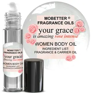 MOBETTER FRAGRANCE OILS Your Grace is Amazing Rose Intense Fragrance Body Oil for Women