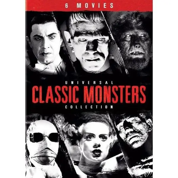 Universal Classic Monsters Horror Box Set - Universal Studios 2015 Release Digital DVD, Slipsleeve Packaging, Snap Case, 6 Iconic Monsters