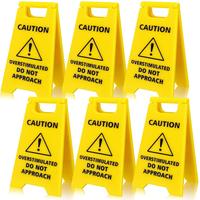 Caution Overstimulated Desk（6pcs）