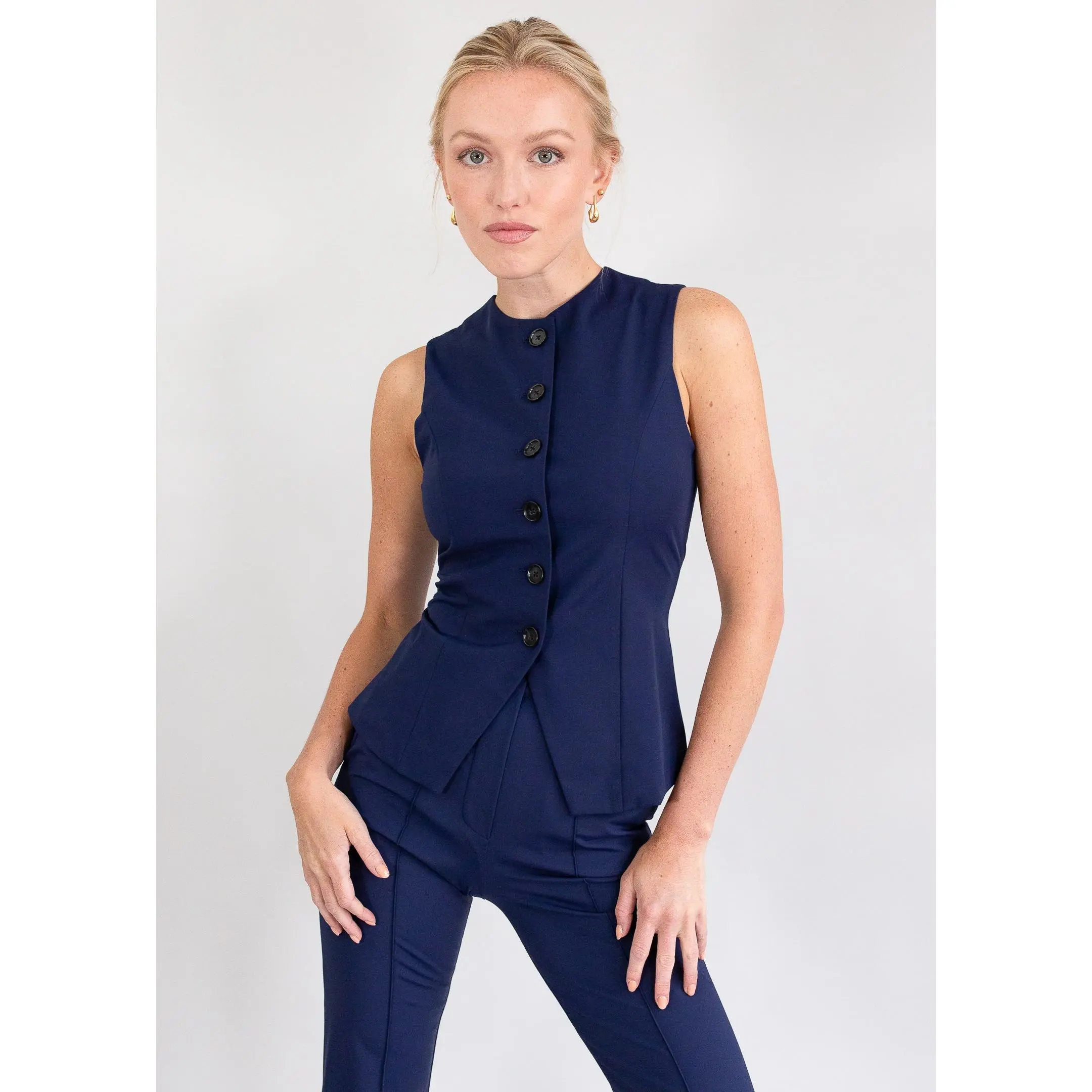 Jewel-Neck Vest