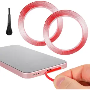 Phone Speaker Cleaner 3 count Cell Phones Cleaning Kit Accessories Cleaner Tape for Phones Phone Speaker Cleaning Kit Speakers and Receiver Cleanings Stickers Dust Remover Dust Removal Brush