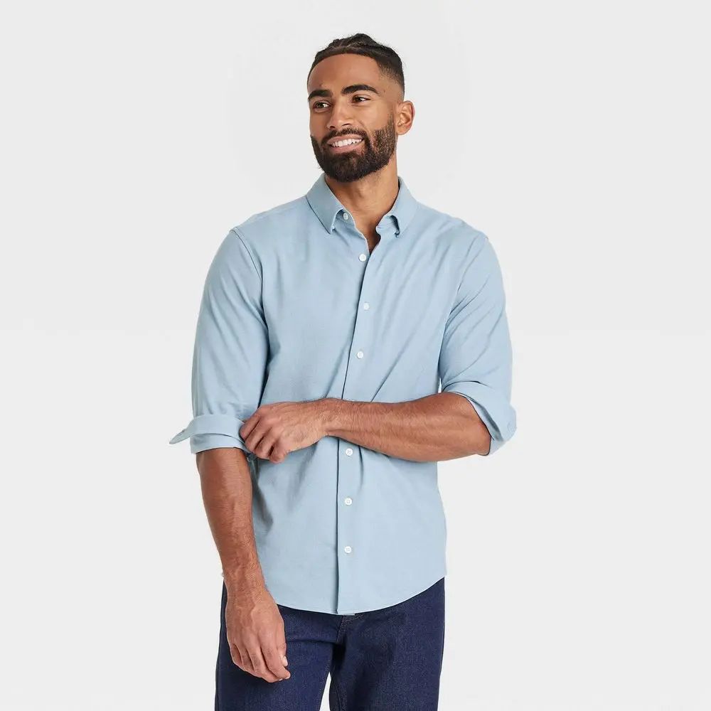 Men's Long Sleeve Button-Down Casual Shirt - Goodfellow & Co - TikTok Shop