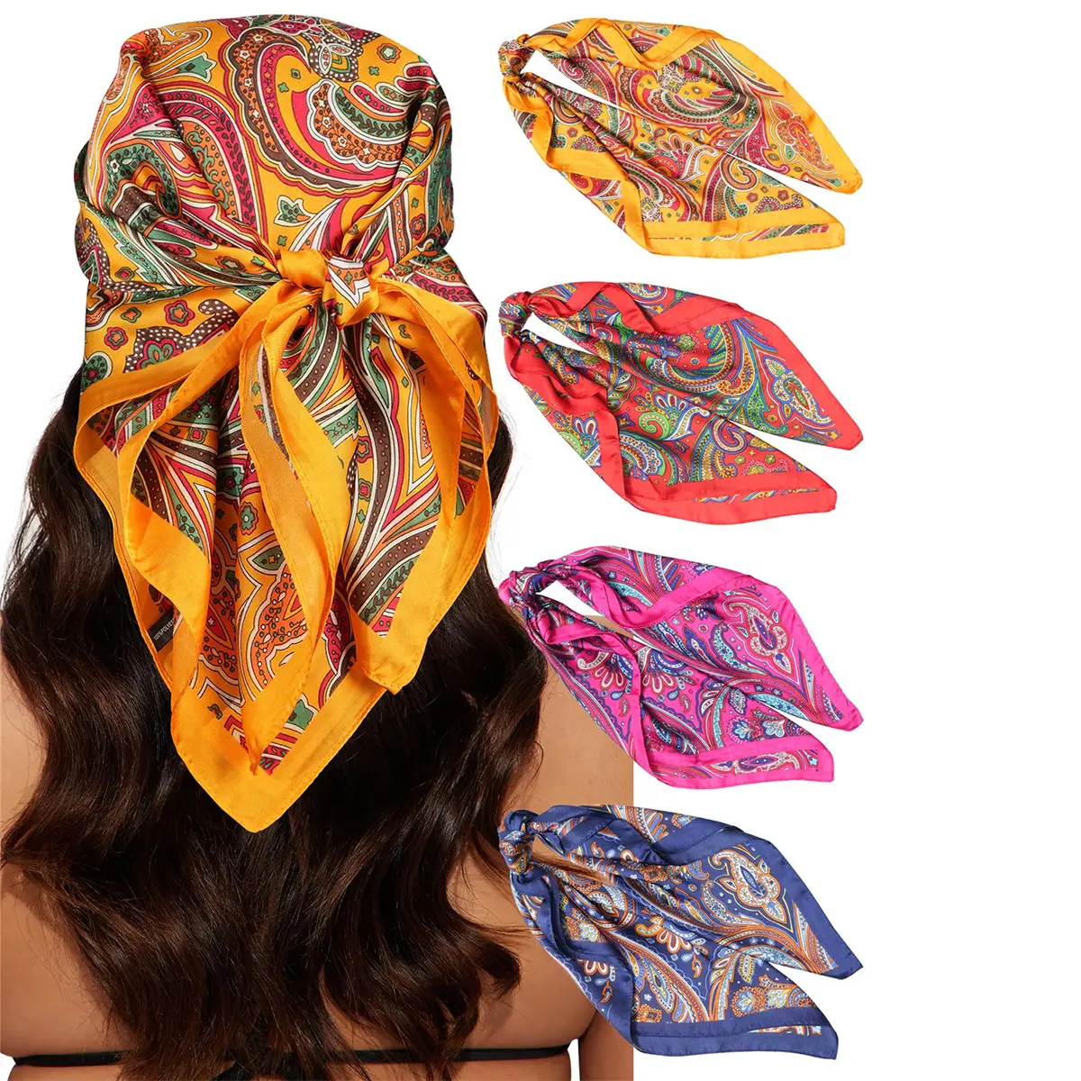 Deep Navy Blue+rose Red+yellow+orange Red