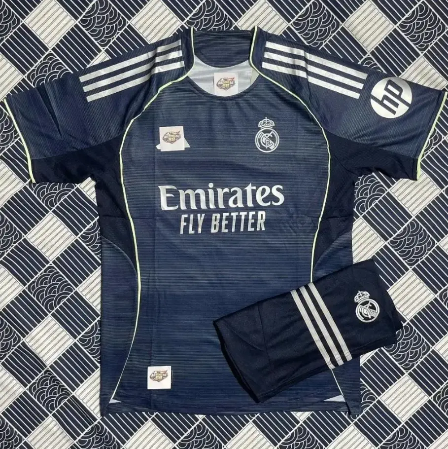 Real Madrid 2024 Football Kit – Premium Thai Textured Polyester Fabric