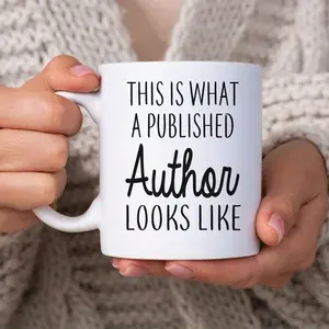 11oz White Ceramic Coffee Mug for Writers & Authors - "This Is What a Published Author Looks Like" Design - Perfect Gift for Christmas, Birthdays, or Any Occasion - BPA-Free, Hand Wash Only