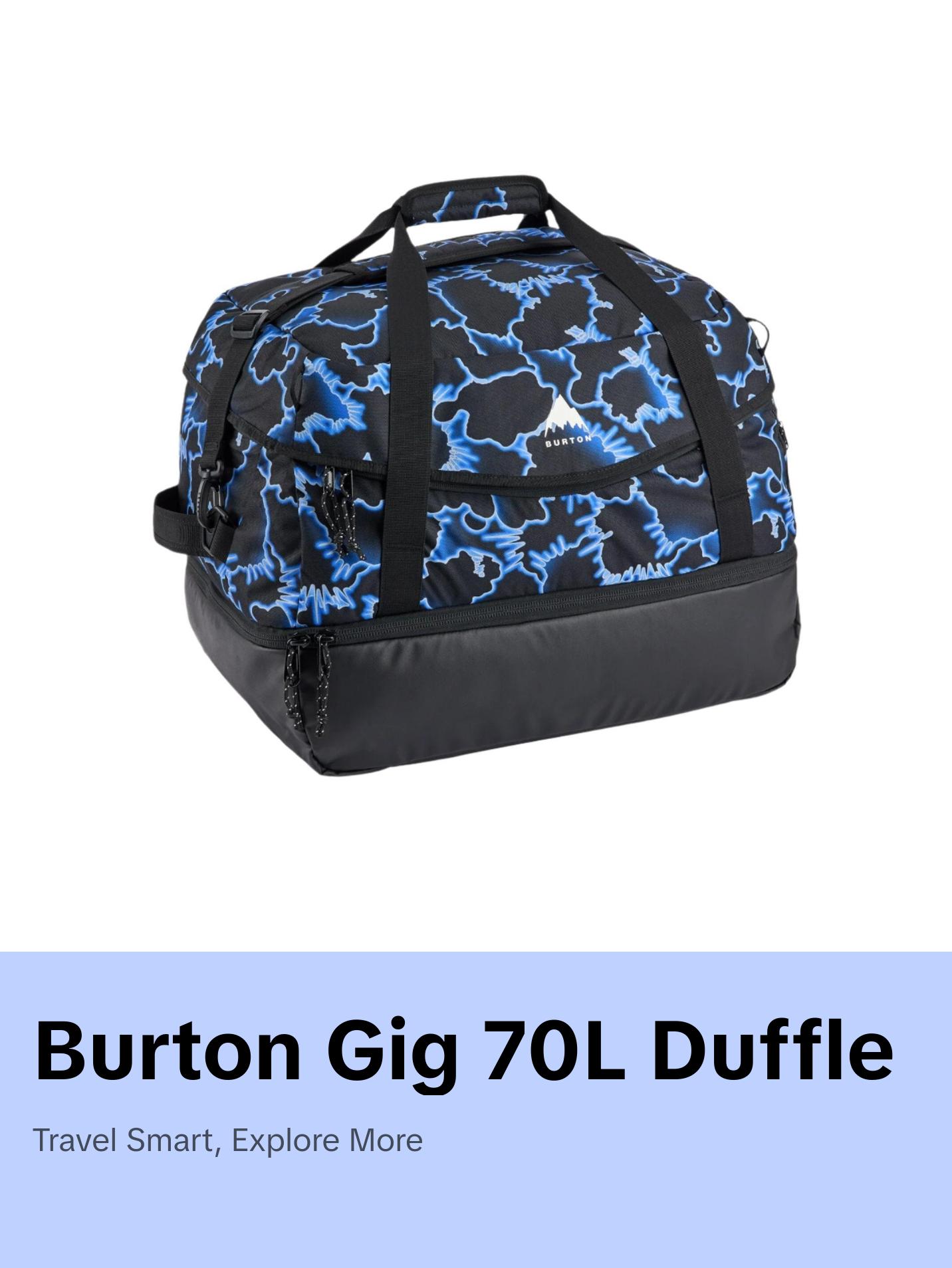 Burtonzipline7K25cm箱付き24-25モデル Burton Gig 70L Duffel Bag 2025 - TikTok Shop