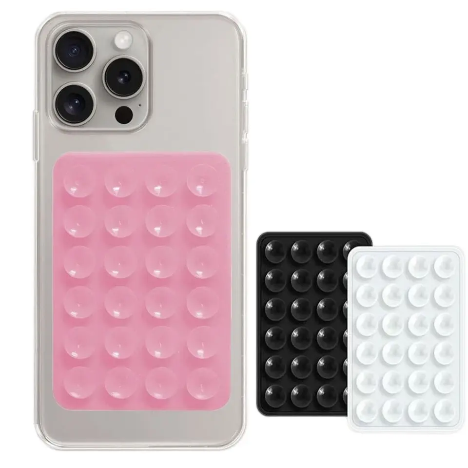 Sticky Silicone Phone Grip for Hands Free Use with Suction Phone Cases for iPhone & Android - Accessories - Smartphone