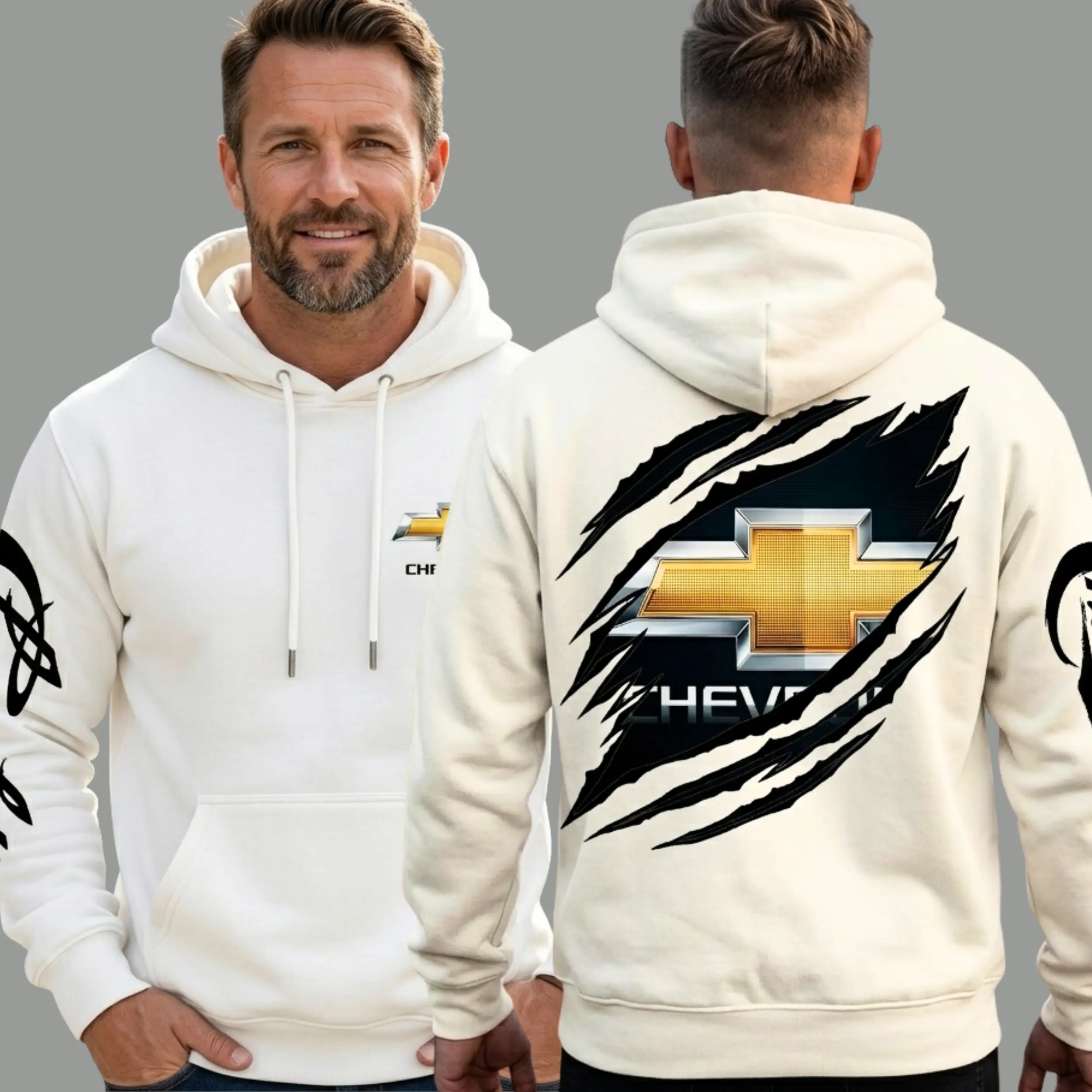 Vintage Chevr0let Printed Fleece-lined Unisex Hoodie, Chevy Lovers, Classic Car, Gifts for Dad, for Husband, Trending Shirt, Streetwear Classic Menswear Long Sleeve Pullover
