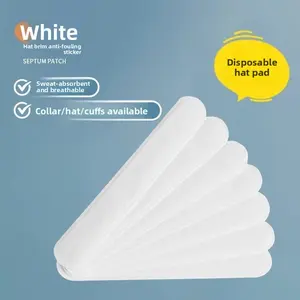 Disposable sweat-absorbing cap liner, prevents dirt, suitable for baseball caps and hats with face shields