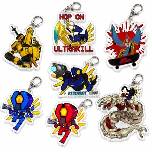 ULTRAKILL : Waterproof Holographic Acrylic Keychains , Great For Daily Use Or As Thoughtful Little Gifts For Your Friends And Yourself