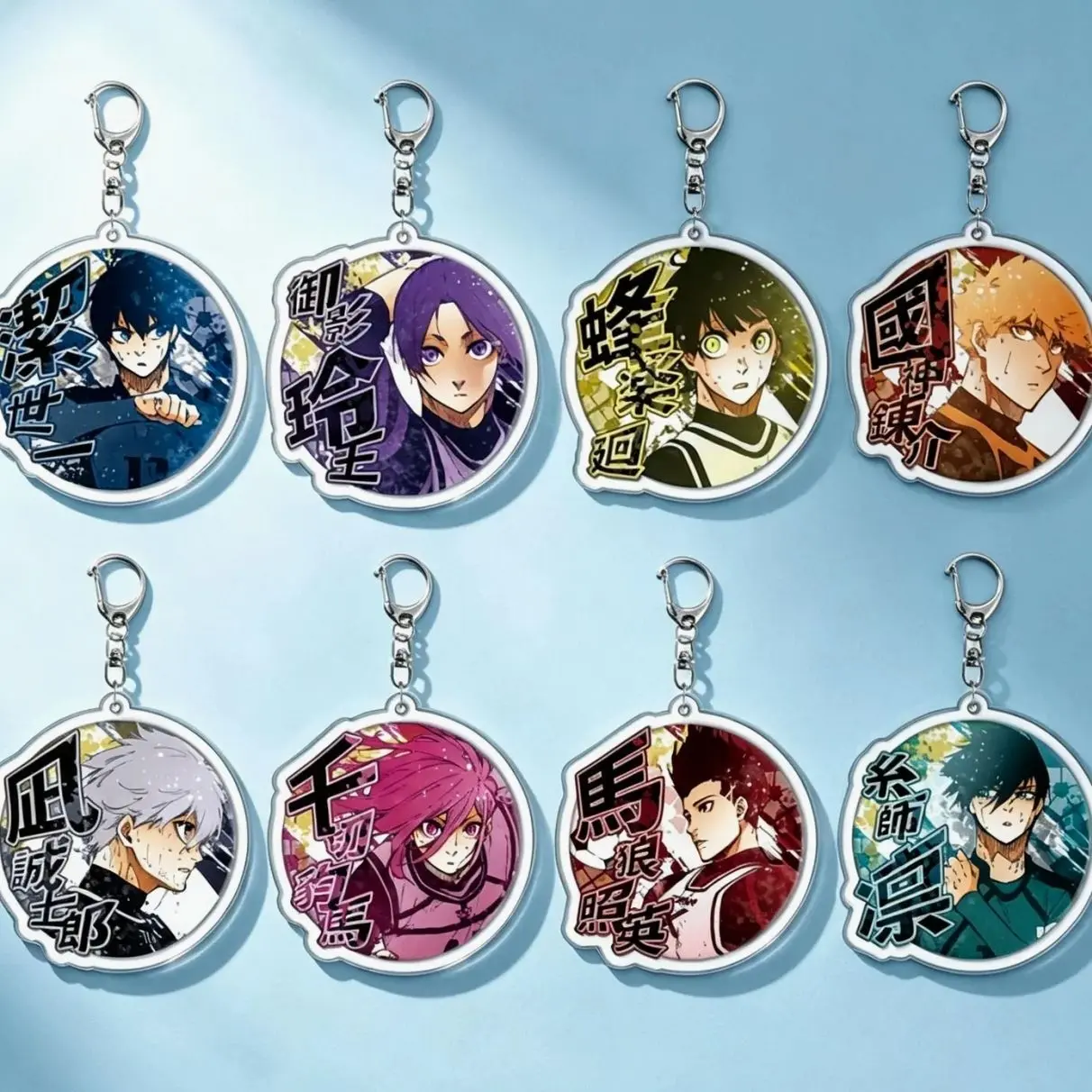 Blue Lock Acrylic Keychain | Isagi Yoichi Bachira Meguru Anime Bag Charm | Cute Soccer Backpack Pendant Gift
