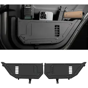 Metal Rear Door Pocket Storage Box Compatible with 2018-2023   JL 4XE JLU Rubicon  Sahara Gladiator JT, Door Side Insert Organizer Box Replaces The Weak Saggy Net -2PCS