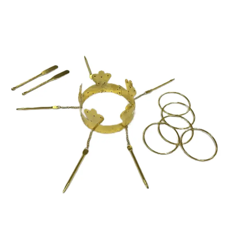 Herramientas de Ochun Orisha Set with Traditional and Golden Accessories for Authentic Rituals Religious