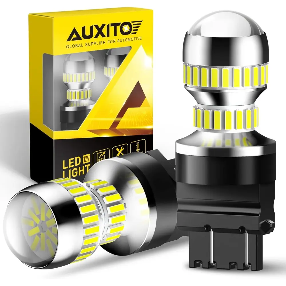 LED Bulb White, Super Bright 3156,3056,3057,4157,3047,4057,3457,4114 LED Bulb For Backup Reverse Tail Brake DRL Signal Parking Lights, Pack of 2