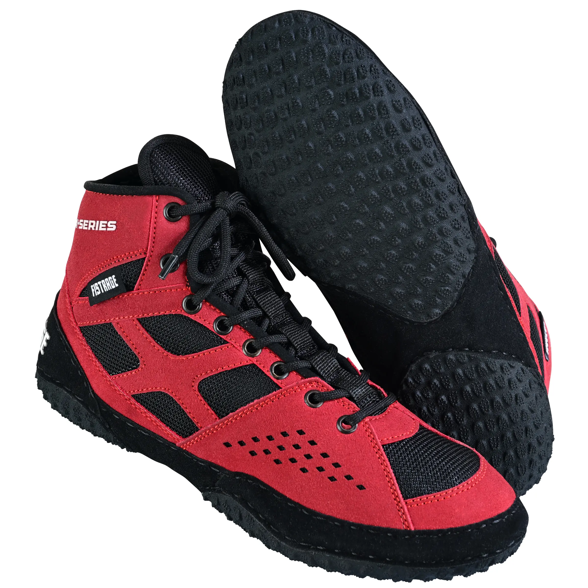FISTRAGE Wrestling Shoes Training Fighting Boots & Durable Unisex With Sting Bag