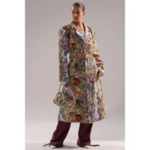 SUNDAY PATCHWORK TRENCH