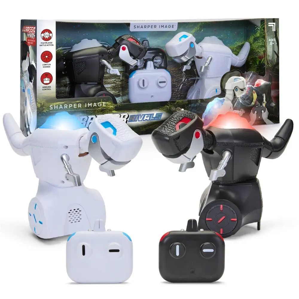 4pc Sharper Image Robo Raptor Rivals Dinosaur Bots Remote Controlled Robots