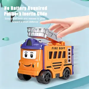 Crash & Transform! 2-in-1 School Bus Toy Truck, Automatic Transforming Construction Vehicle - No Batteries Needed, Perfect Birthday Gift for Boys & Girls Ages 3-8