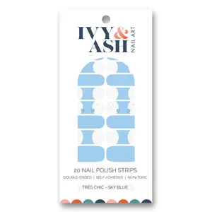 Très Chic - Sky Blue Nail Wrap Set