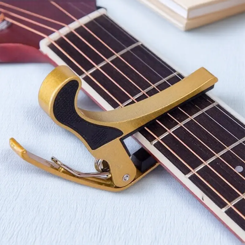 Anti-Slip One-Hand Lock Guitar Capo - Quick Key Change, Portable ...
