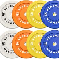 210LB (10lbs*2+15lbs*2+35lbs*2+45lbs*2)