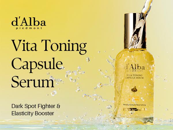 [OFFICIAL d'Alba] [Set] 5 Step Glow Mode On (Day & Night Care) l  l Even Out Skin & Reduce Dark Spots l Simplify Your Skincare with All-In-One Vitamin Routine l Spray Serum + Toner + Serum + Cream + Hydrogel Mask