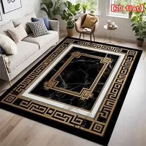 2D flat Indoor/outdoor flannel carpet, machine washable carpet, suitable for home decoration in bedrooms and living rooms Mats
