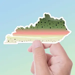 Rainbow Trout Kentucky Sticker - KY Fishing Decal