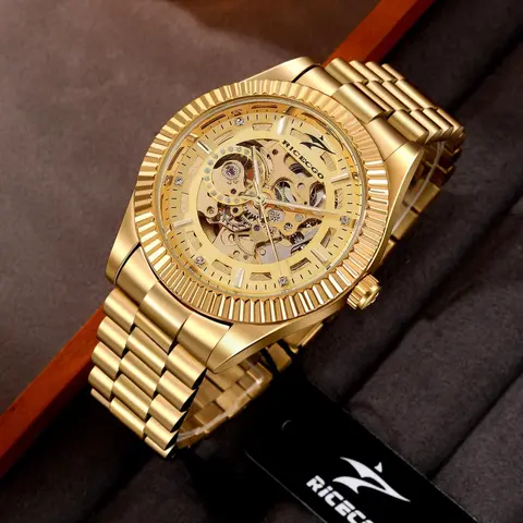 Men's Business Fashion Mechanical Watch, Mechanical Style Watches, Fashion Watch for Party, Daily Clothing Decor, Trendy All-match & Exquisite Watch for Birthday Gift, Analog Watches